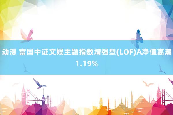 动漫 富国中证文娱主题指数增强型(LOF)A净值高潮1.19%